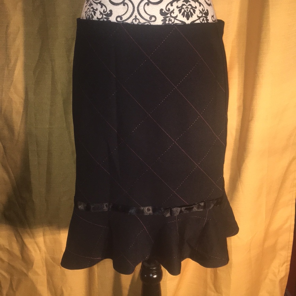 Express black trumpet skirt